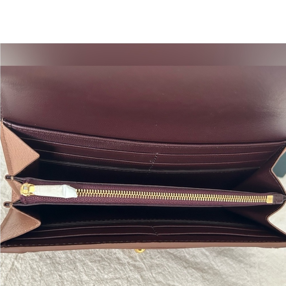 MULBERRY Darley Continental Wallet Small Grain Leather in Blush - Picture 7 of 7